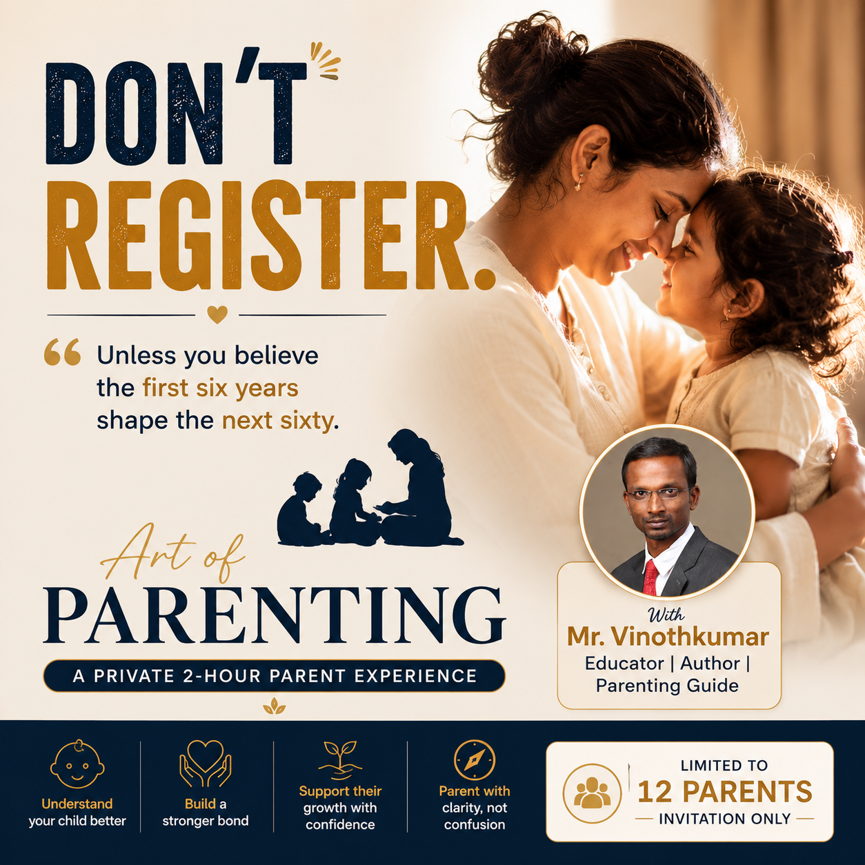 Vruksha Montessori Internationale School - Karaikal Facebook ad: The first 6 years shape far more than…