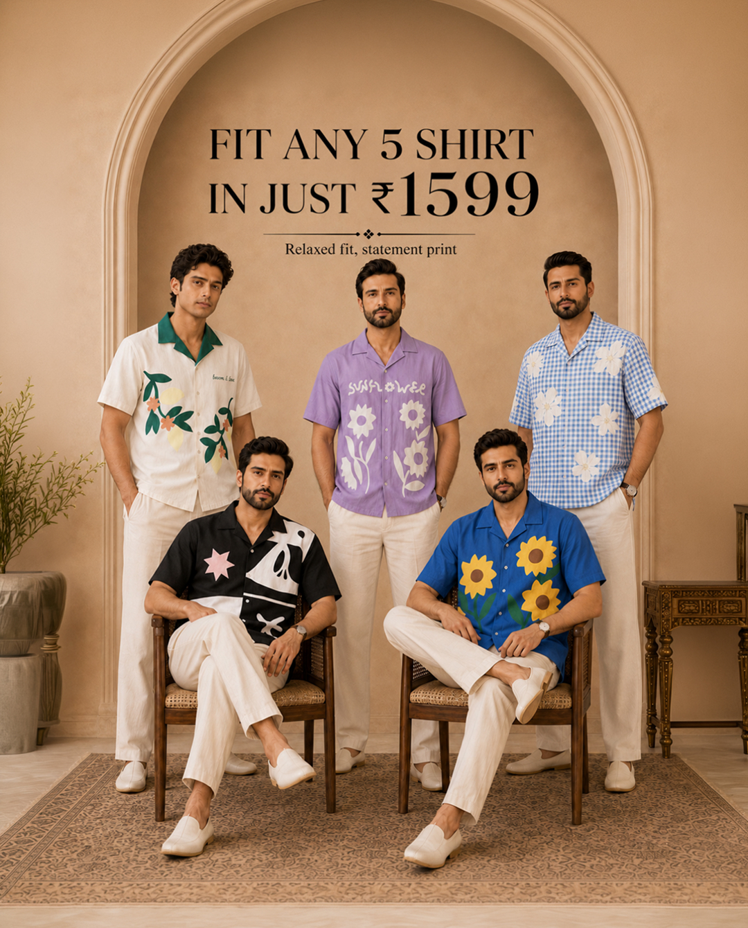 Monvico.official Facebook ad: Premium Printed Shirts + 10% OFF on Prepaid