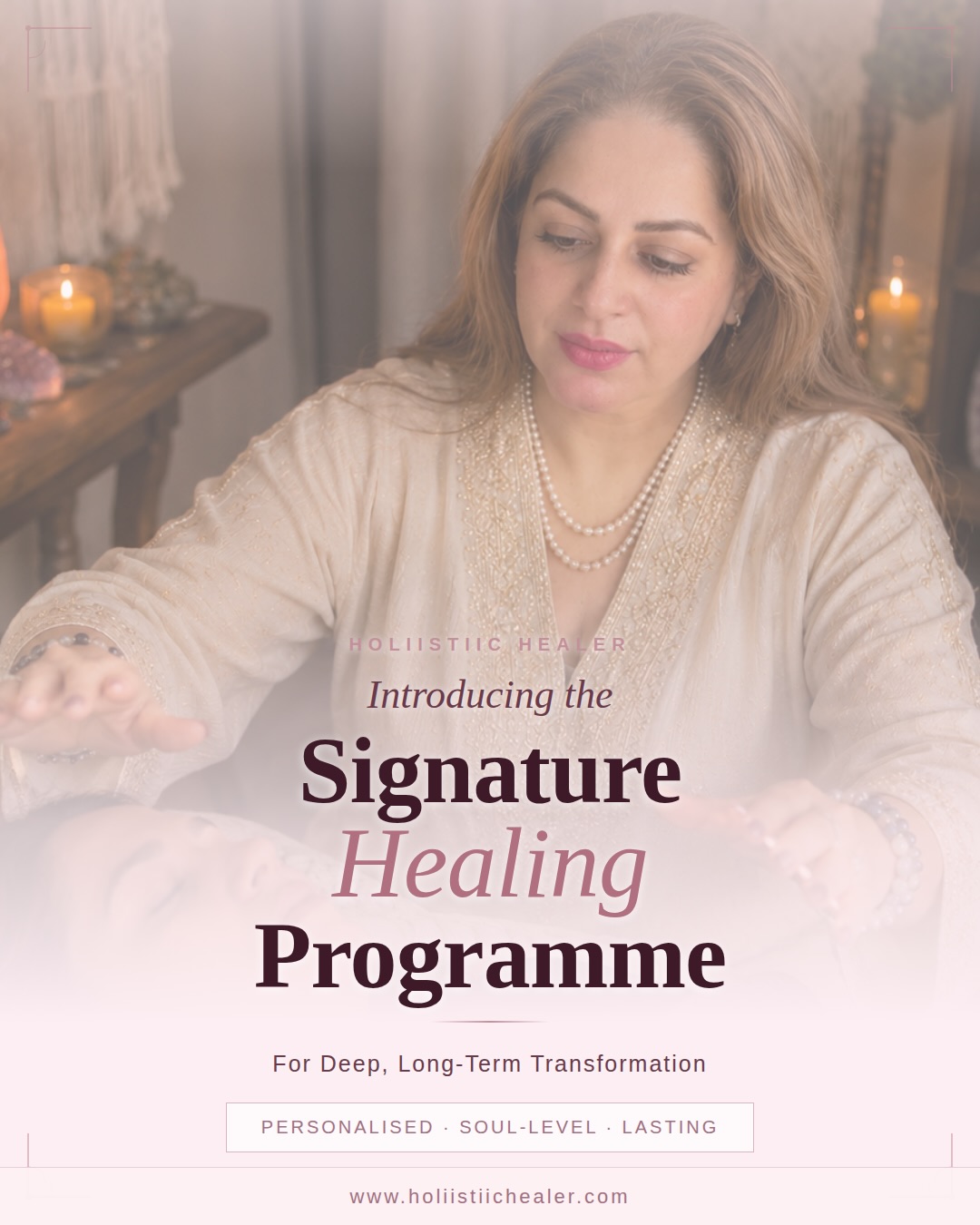 Holiistiic Healer Facebook ad: Some healing cannot happen in a single session.
