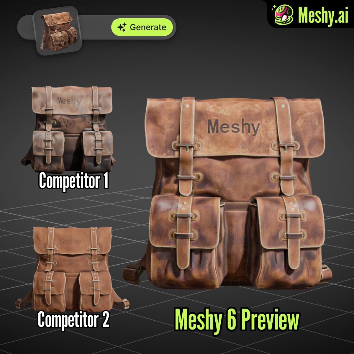 Meshy Facebook ad