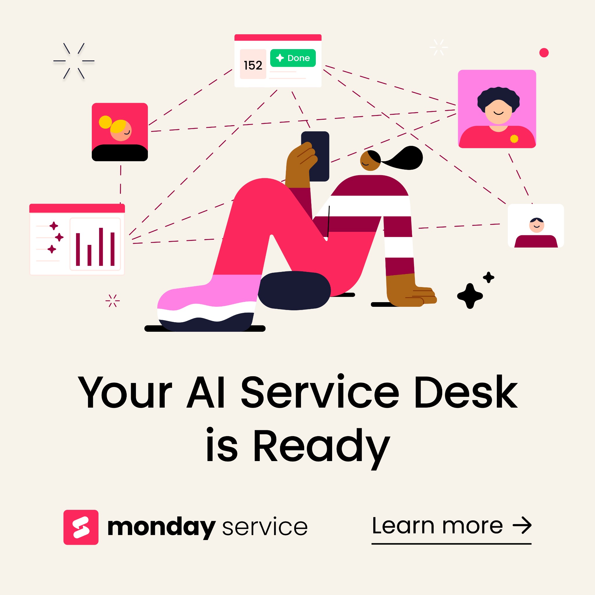 monday.com Facebook ad