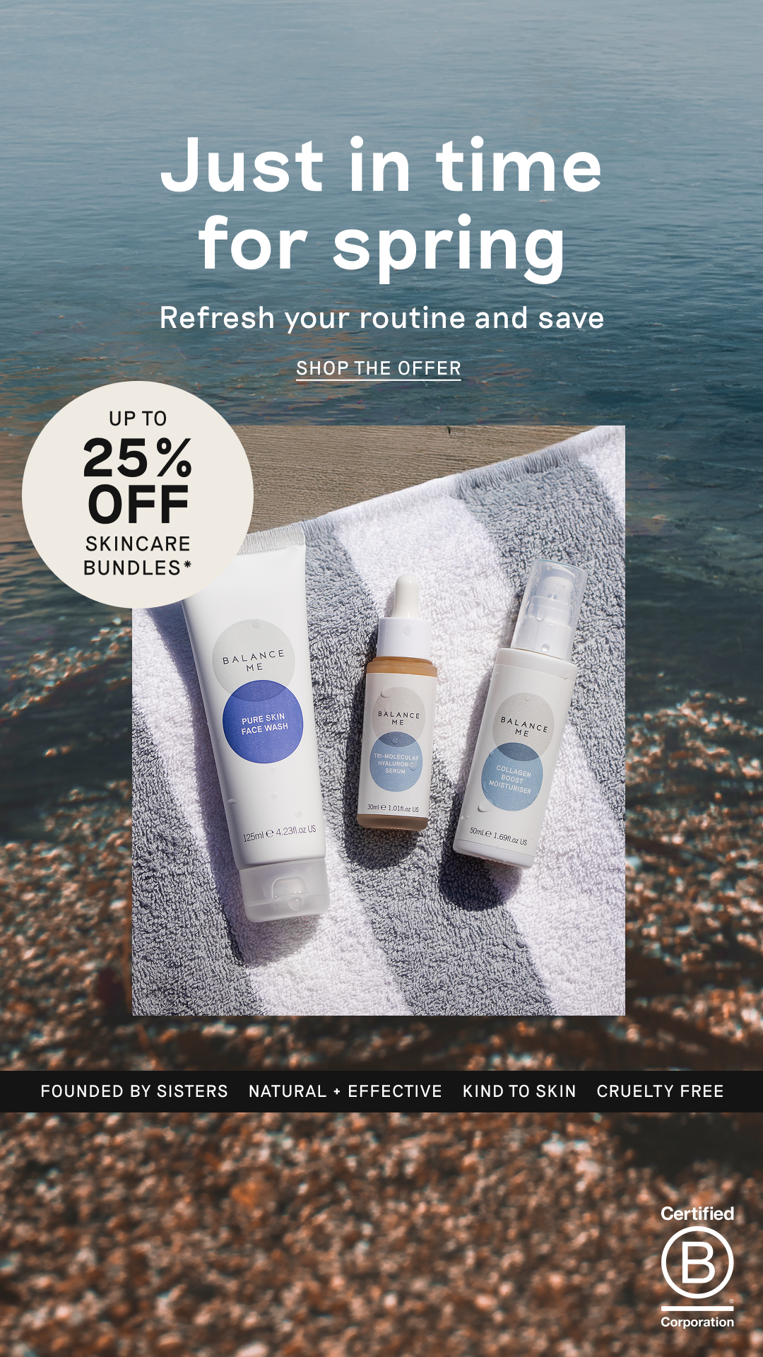 Balance Me Skincare Facebook ad