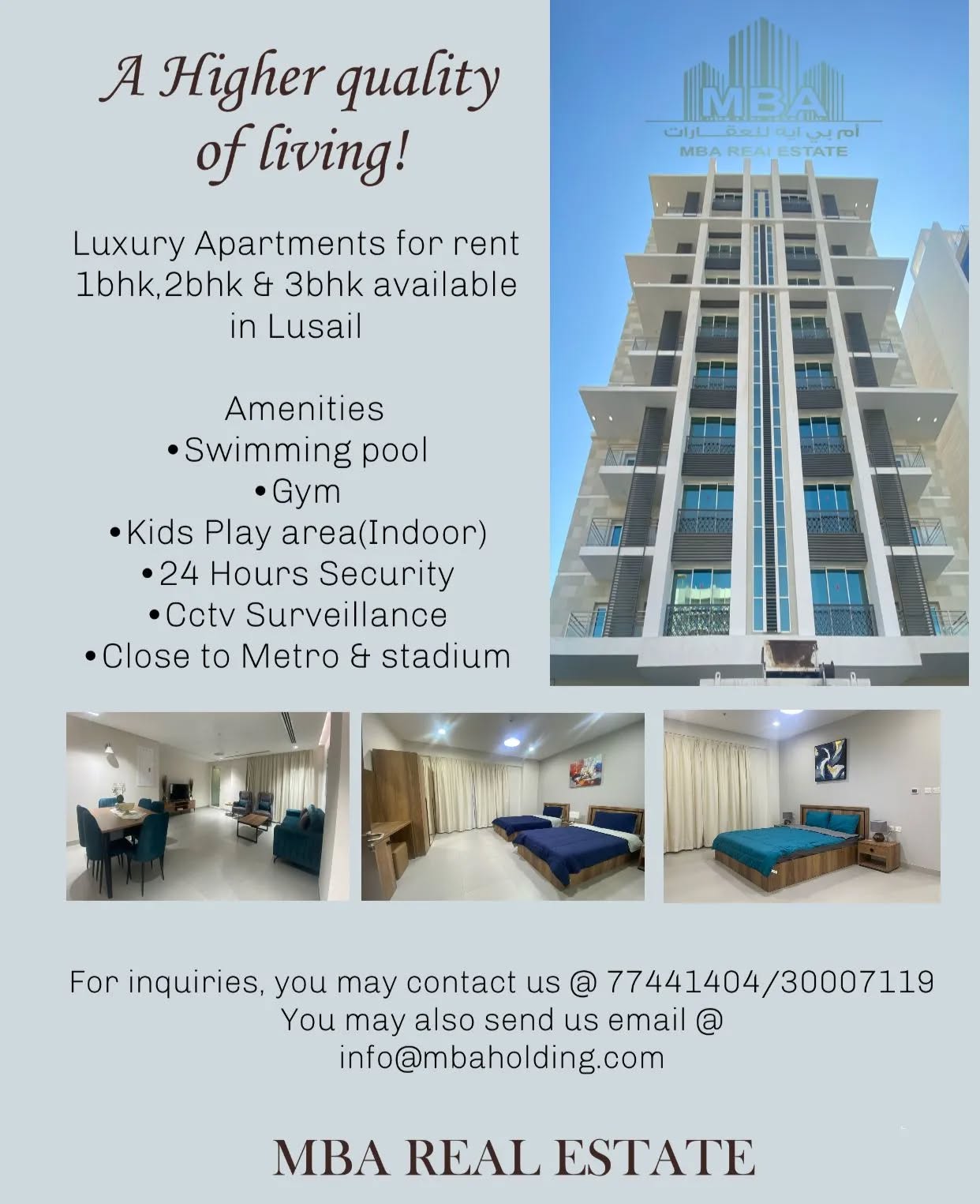 mba_realestate Facebook ad: Please call 30007119/77441404 for further enquires