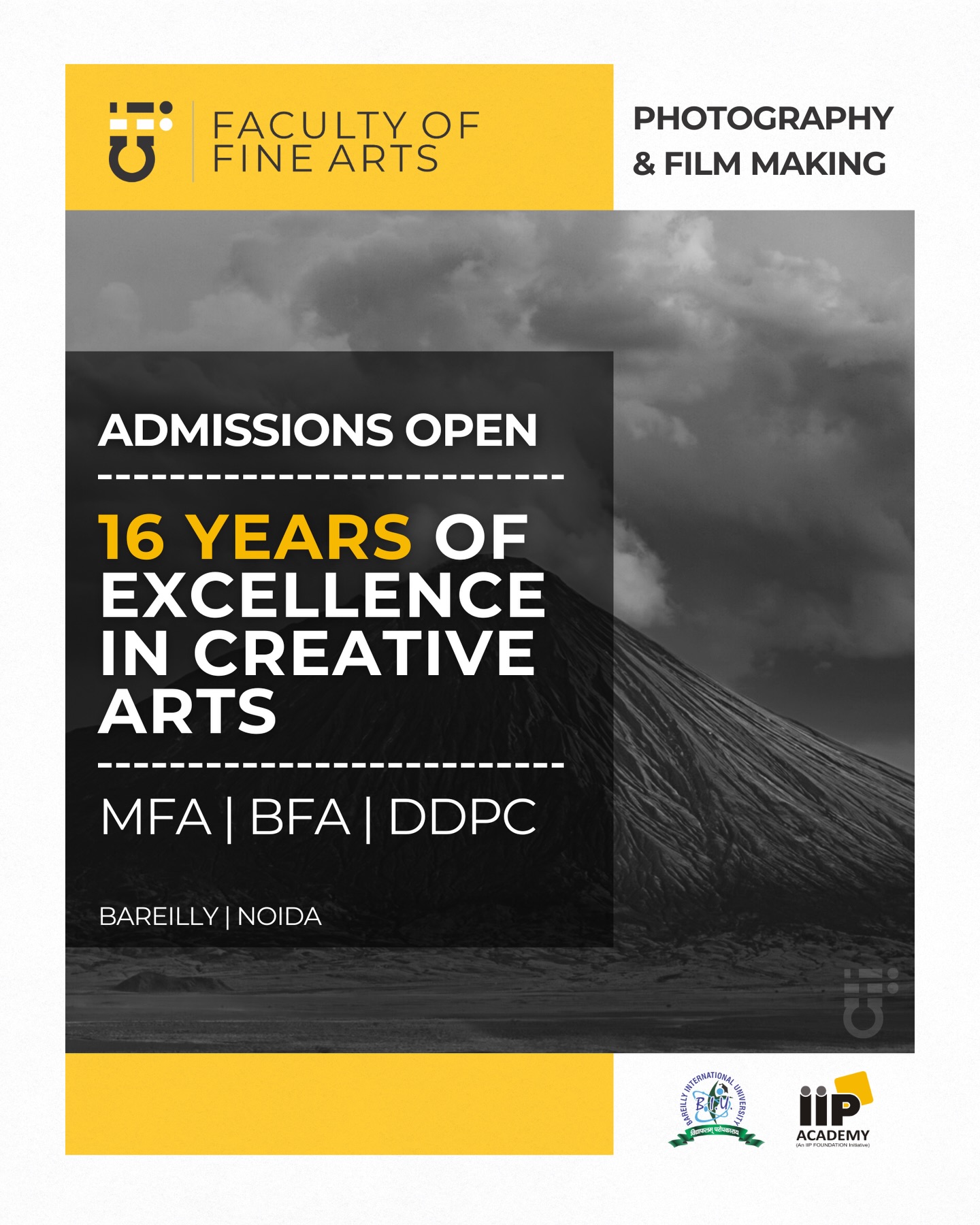 Indian Institute of Photography Facebook ad: A UGC Recognized Creative Arts Degree with 100%…