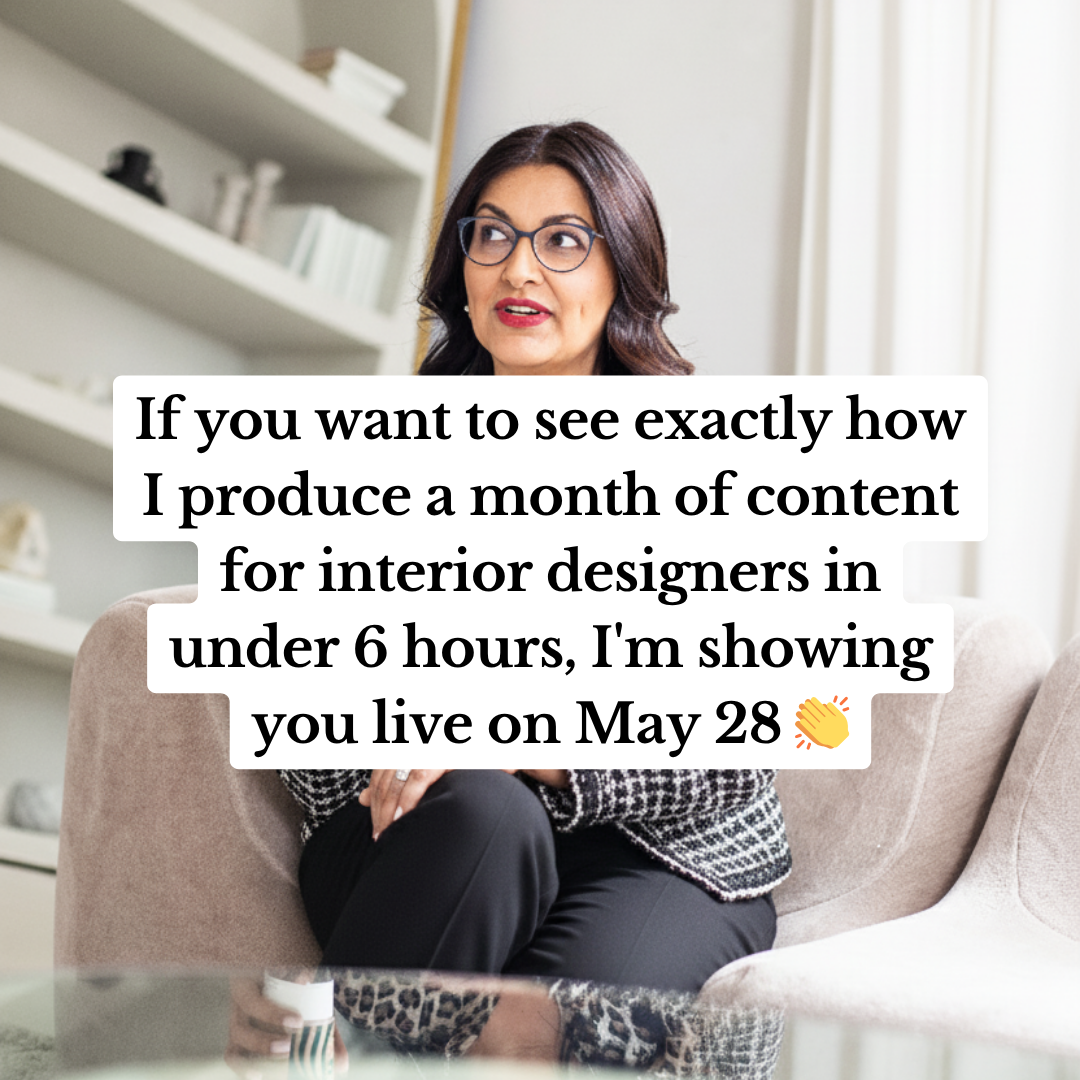 Salimah Mamdani Facebook ad: FREE Workshop for Interior Designers