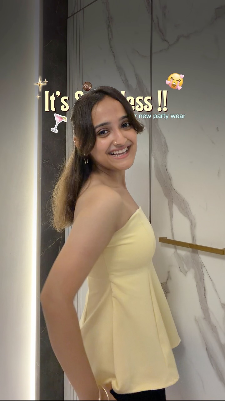 cheesewalkers Facebook ad: The Elina Strapless Peplum Top is here