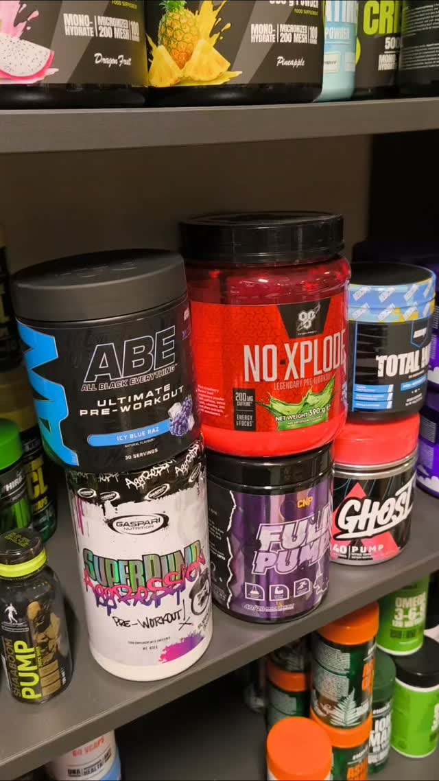Proteinas.lt maisto papildai Facebook ad: Sustojo progresas? Imk Pre-workout!