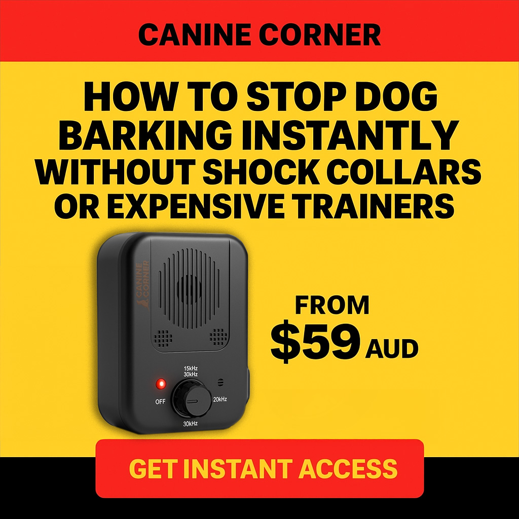 Canine Corner Australia Facebook ad