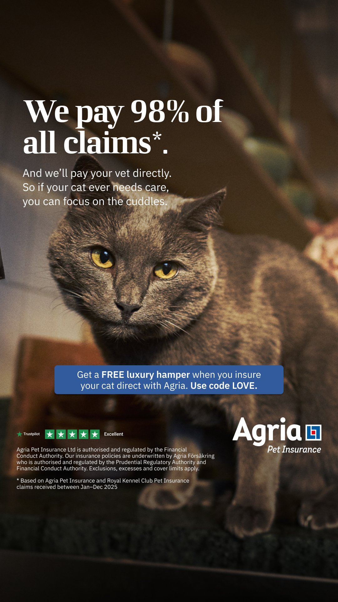 Agria Pet Insurance Facebook ad