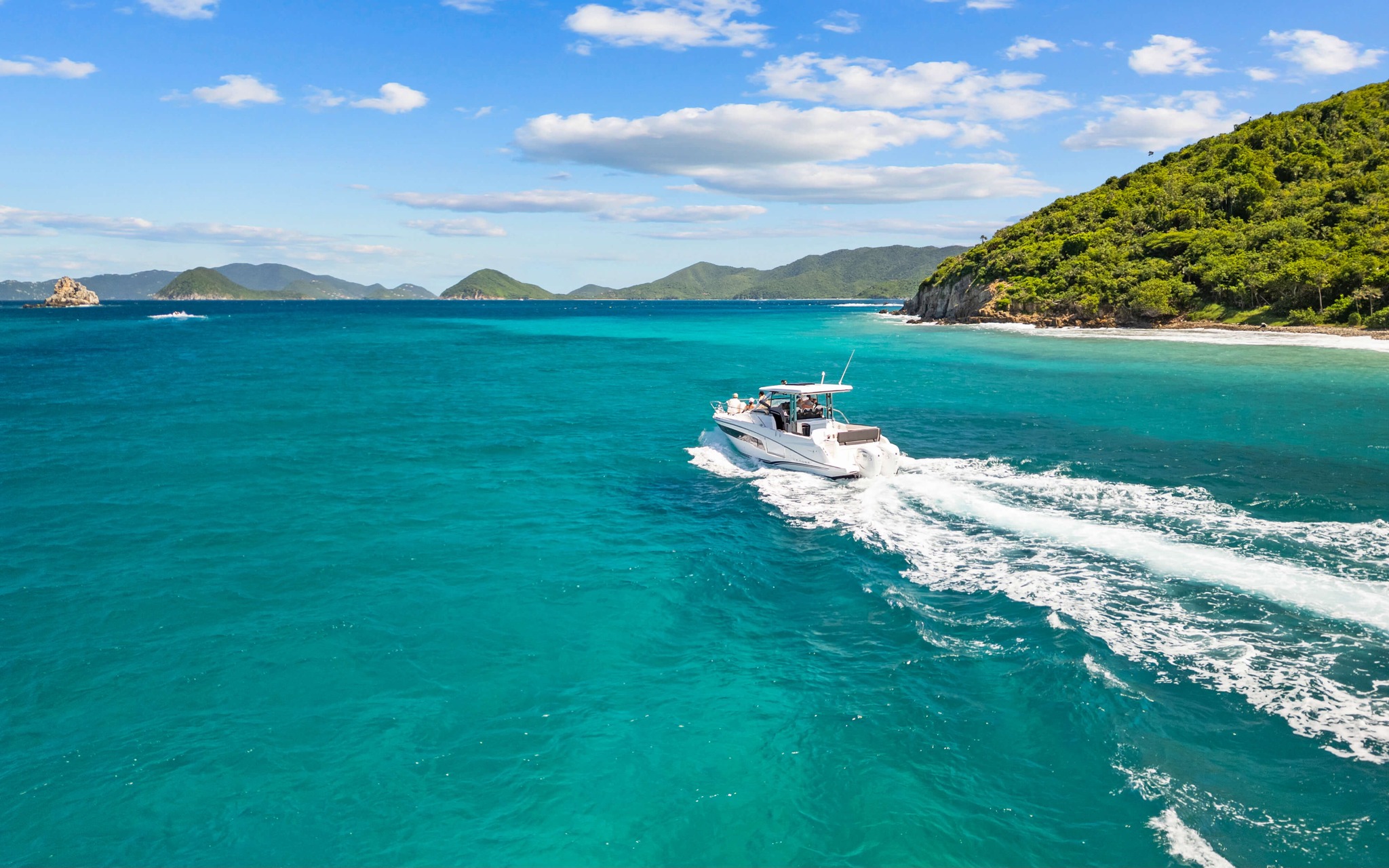 St. Thomas Leisure Boat Charters, LLC Facebook ad: What’s it like to cruise through the pristine…