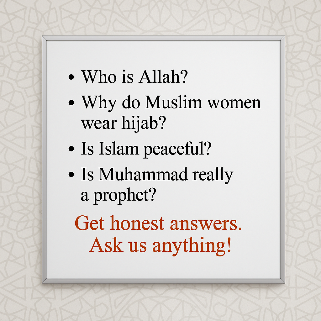 Islam in 3 Minutes Facebook ad: How to become a Muslim.