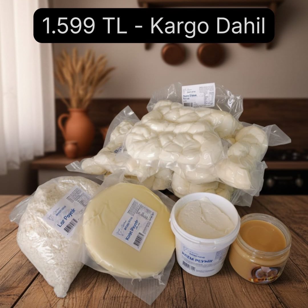 KaradenizDoğal Facebook ad: Niyazibey Çiftliği 5 KG Örgü Peynirli Kahvaltı Paketi