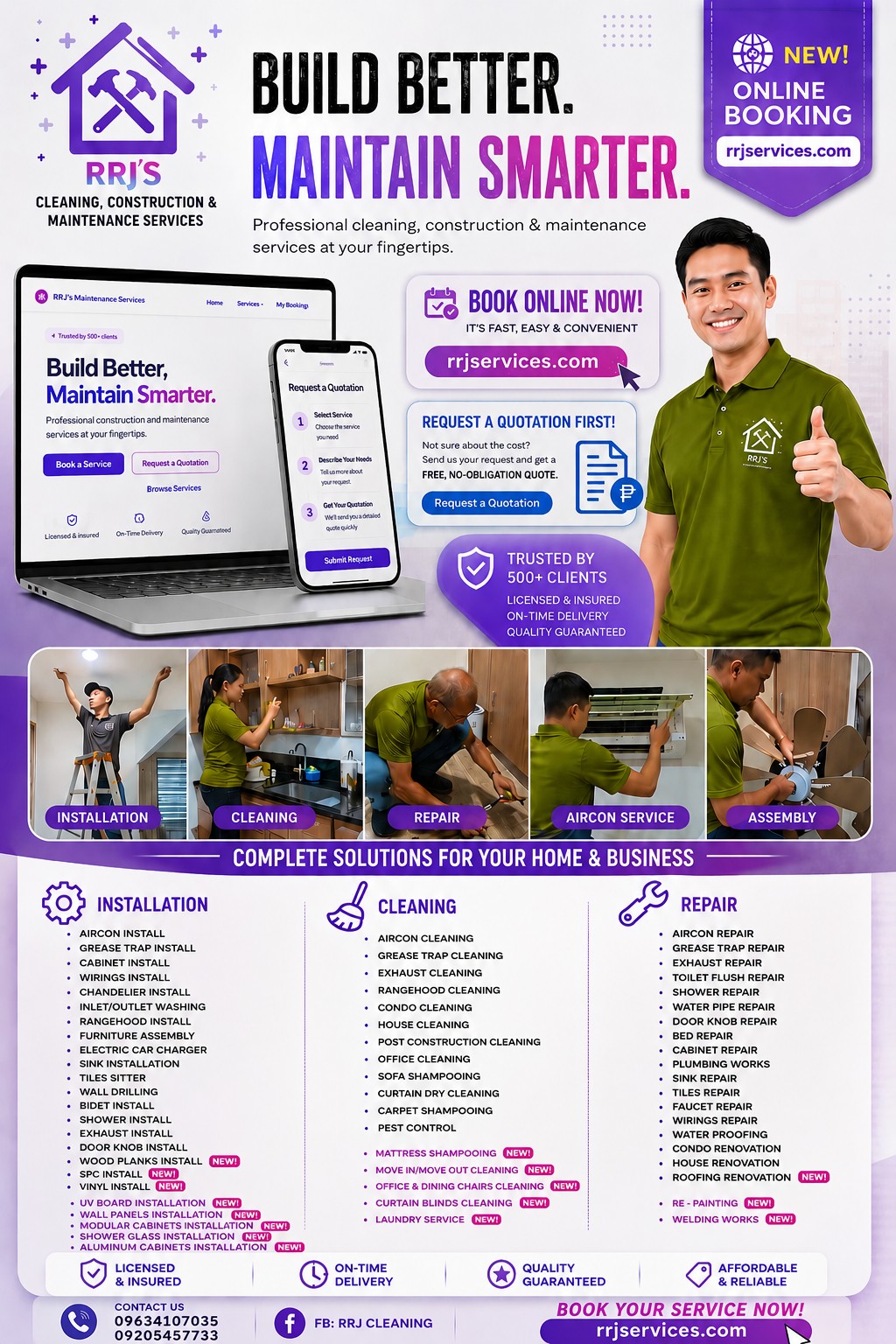 RRJ Cleaning Service Facebook ad