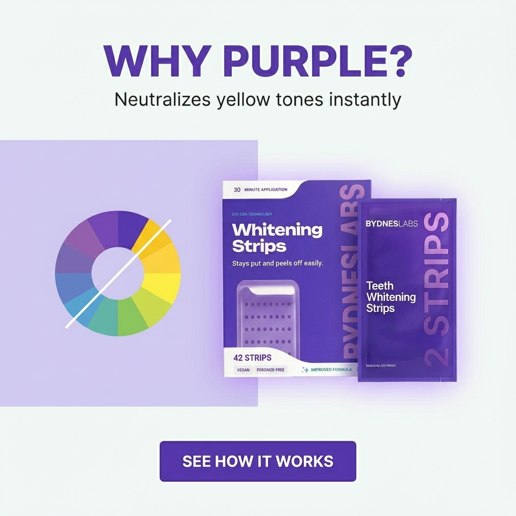 Bydnes Facebook ad: Whiter Teeth, Made Simple