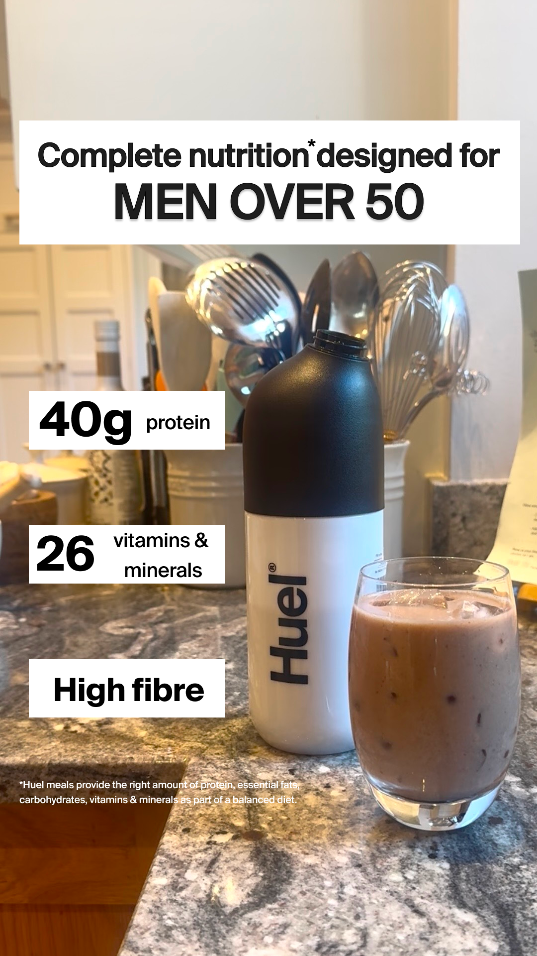 Huel Facebook ad