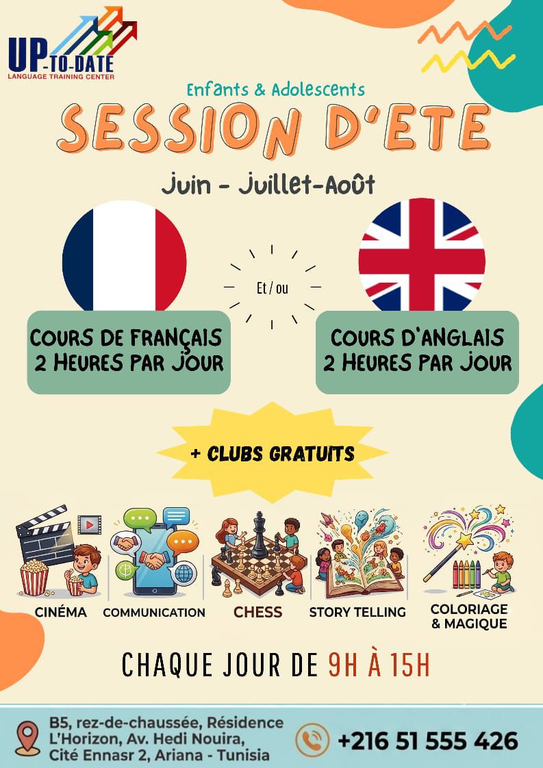 Up-To-Date Language Training Center Facebook ad