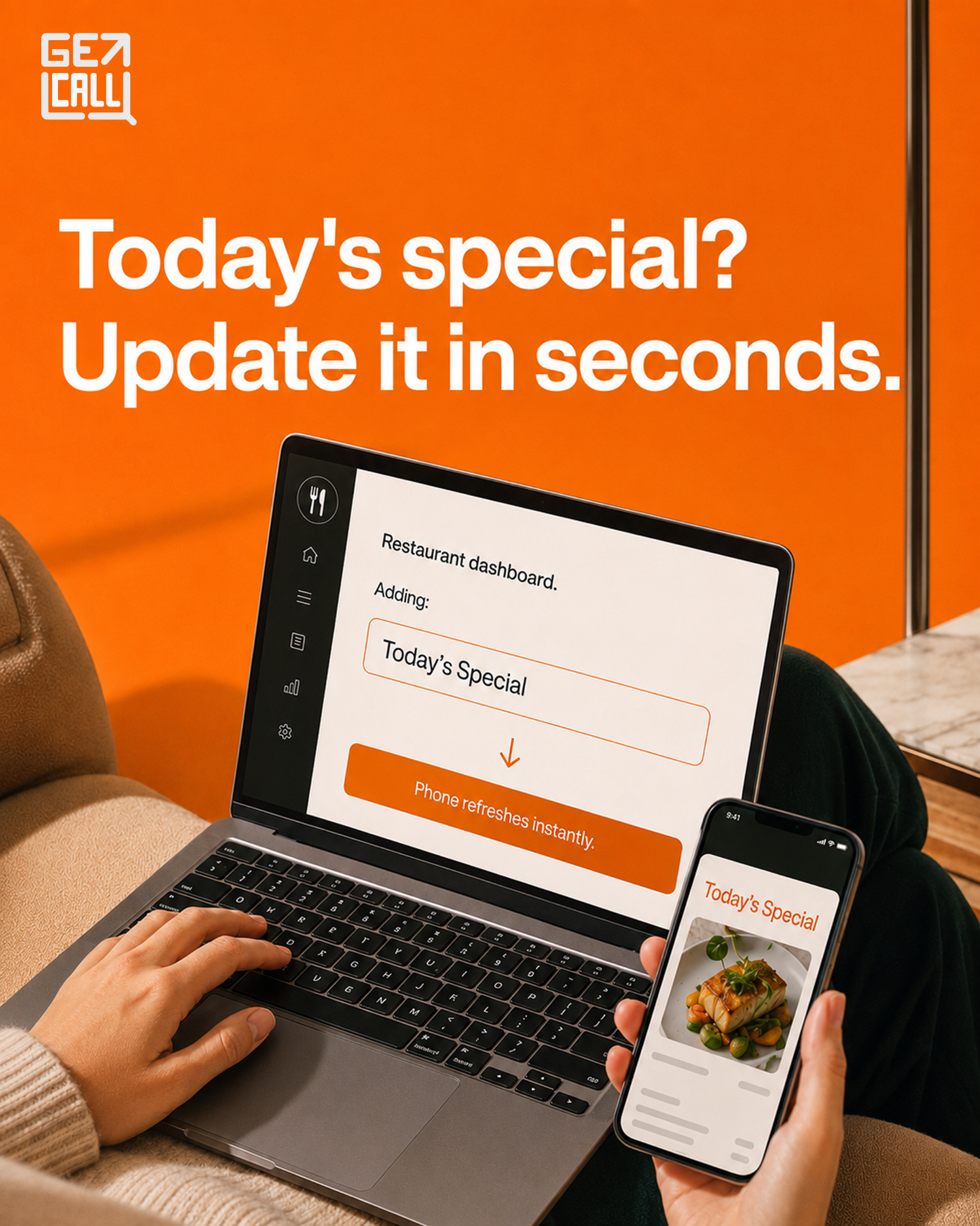 GET Q CALL Facebook ad