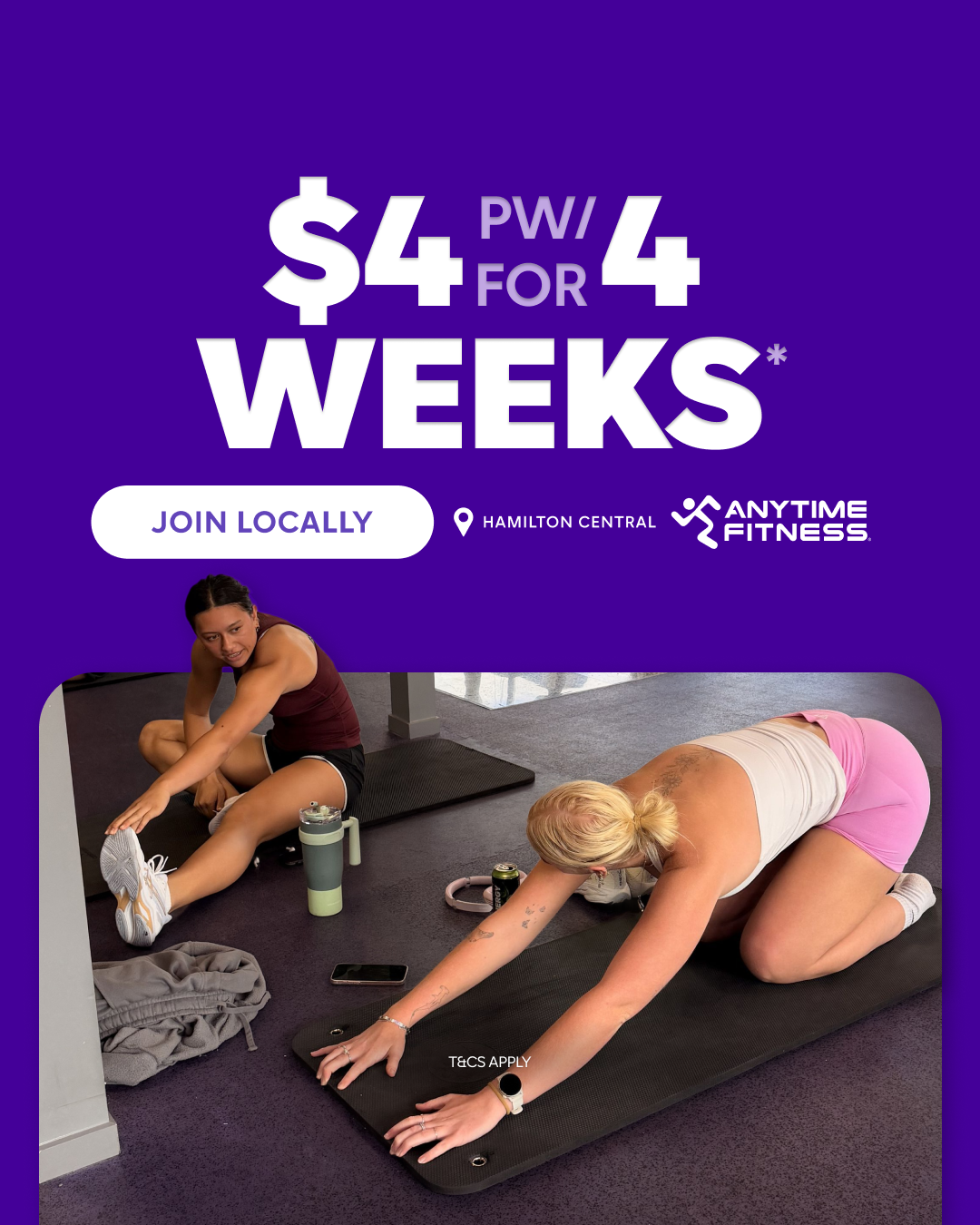 Anytime Fitness Hamilton NZ Facebook ad