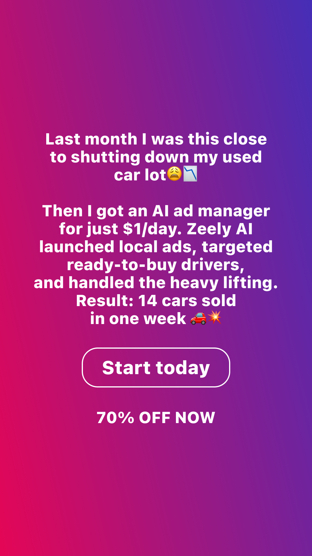 Zeely Facebook ad