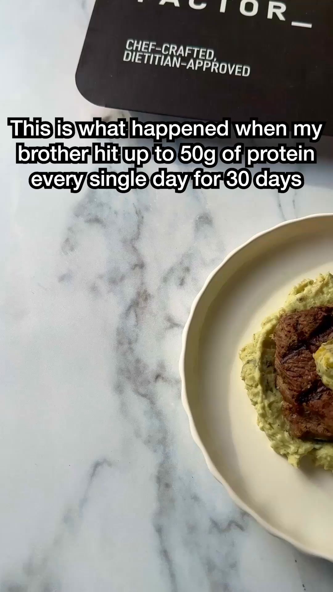 Factor_ Facebook ad: 50% Off Your First Box