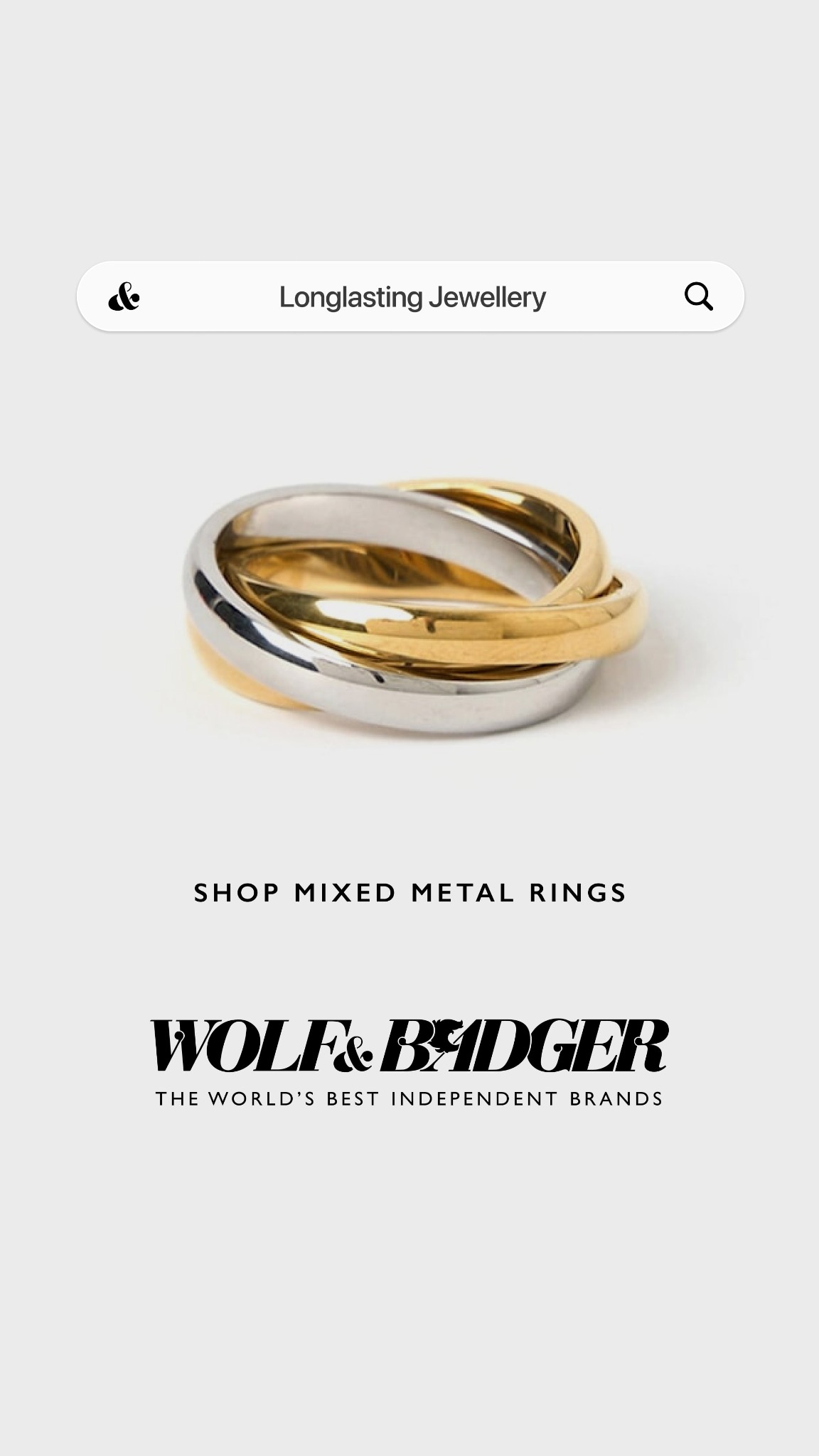 Wolf & Badger Facebook ad