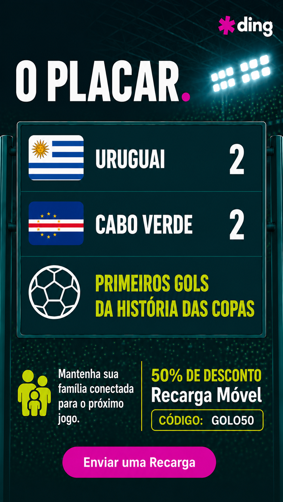 Ding Facebook ad