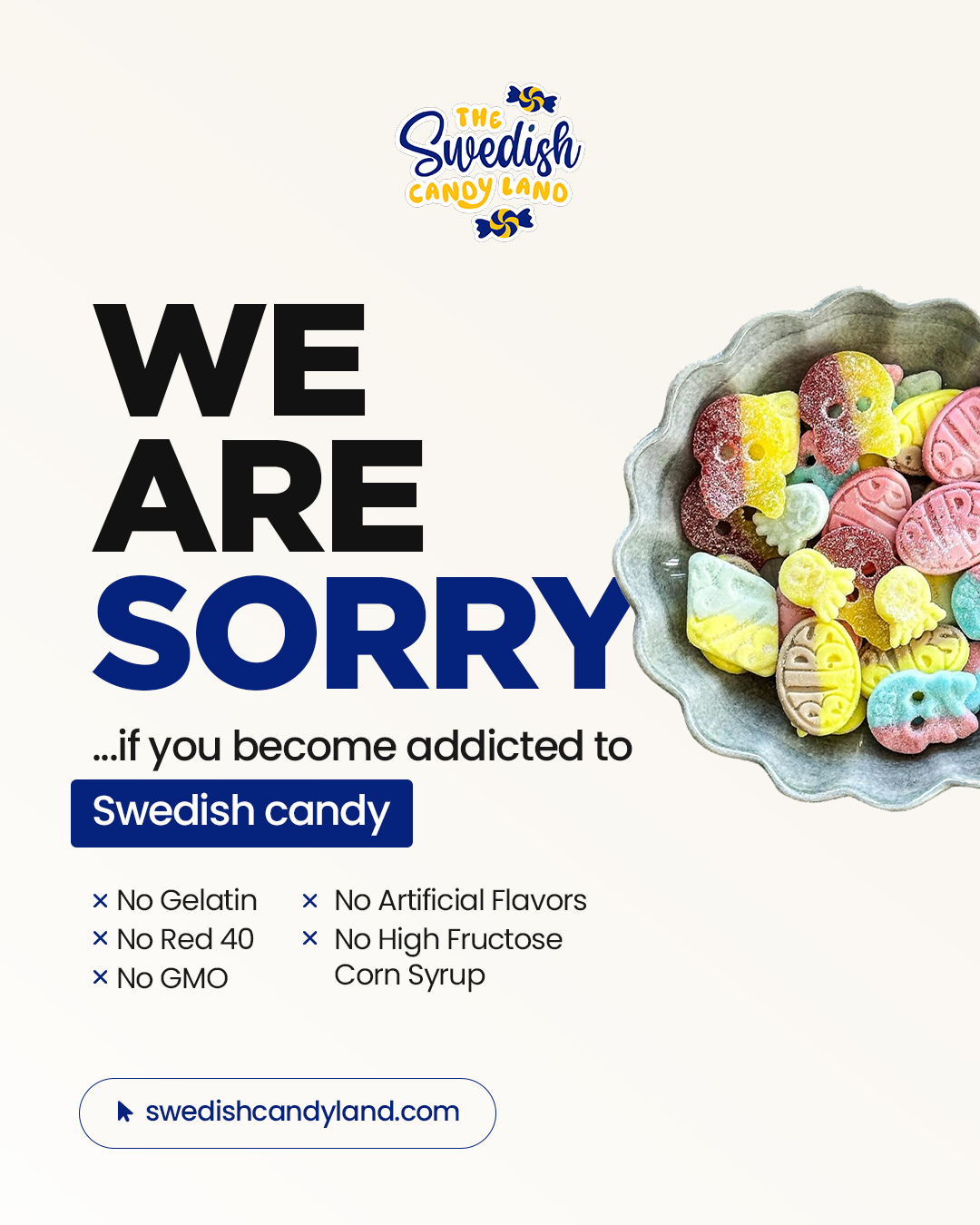 Swedish Candy Land Facebook ad