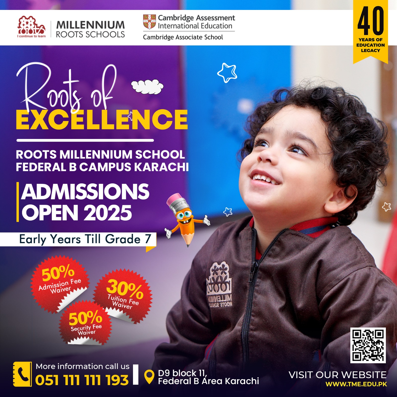 The Millennium Education Pakistan Official Facebook ad