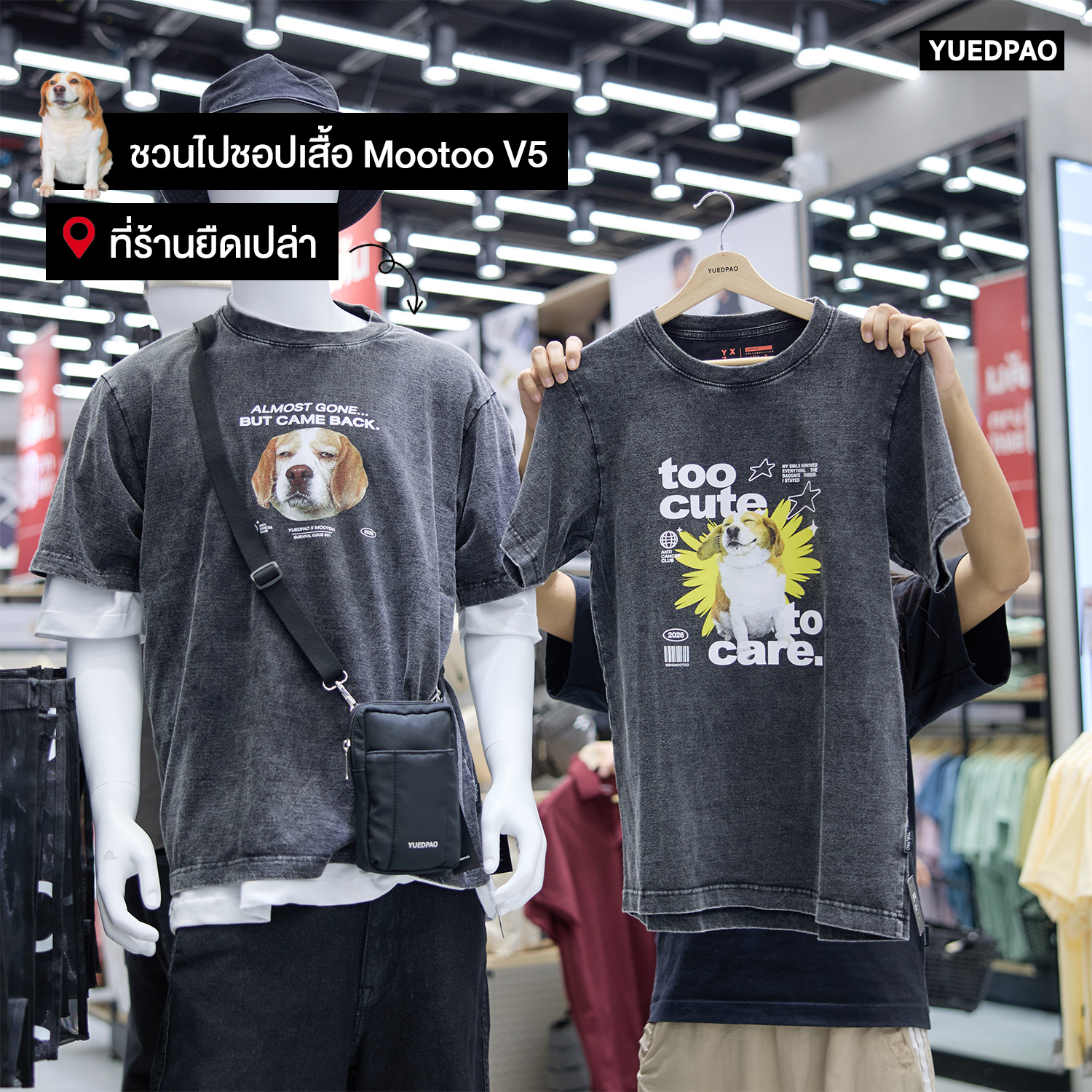 Yuedpao - ยืดเปล่า เสื้อยืดโอเวอร์ไซซ์ ยับยาก รีดง่าย Facebook ad: ชวนไปชอป MooToo V5 เสื้อยืดโอเวอร์ไซซ์ตัวฮิต…
