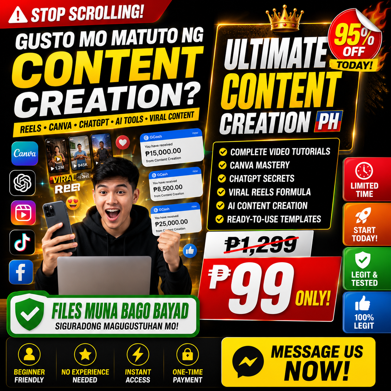 Ultimate Content Creation Ph Facebook ad