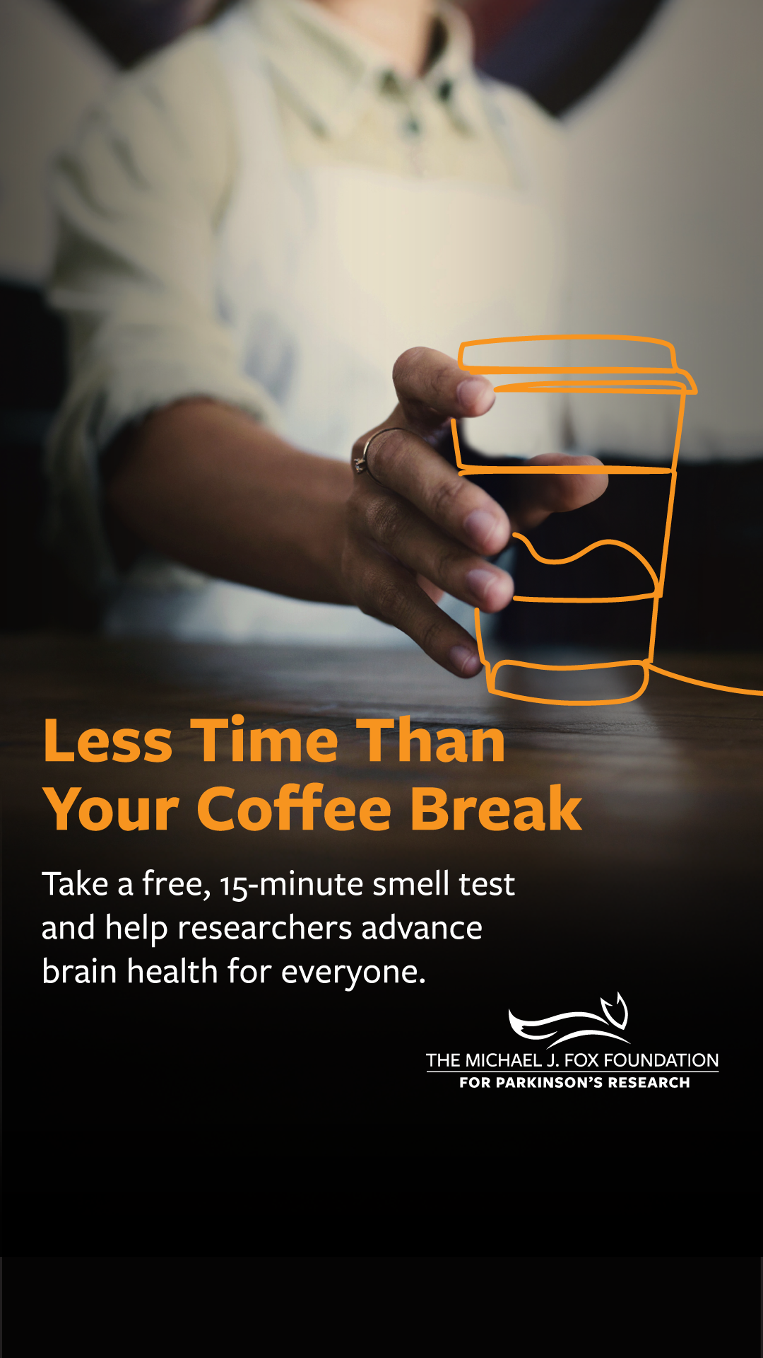 The Michael J. Fox Foundation for Parkinson's Research Facebook ad