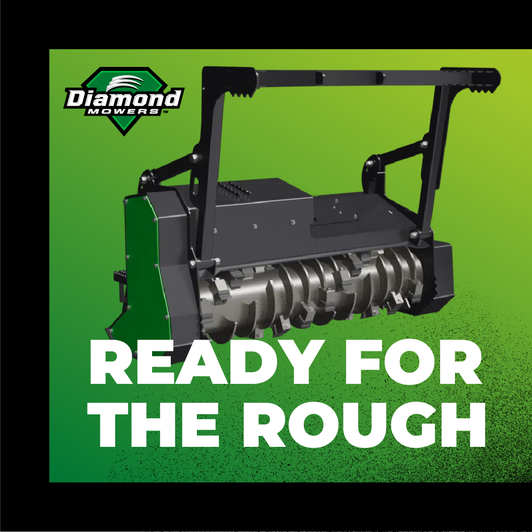 Diamond Mowers Facebook ad: Command every cut.
