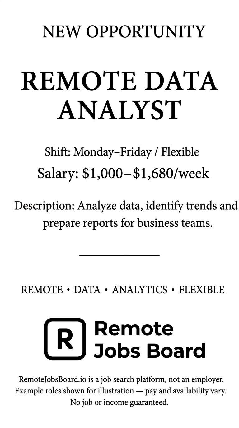 Remote Jobs Board - Work From Anywhere Facebook ad