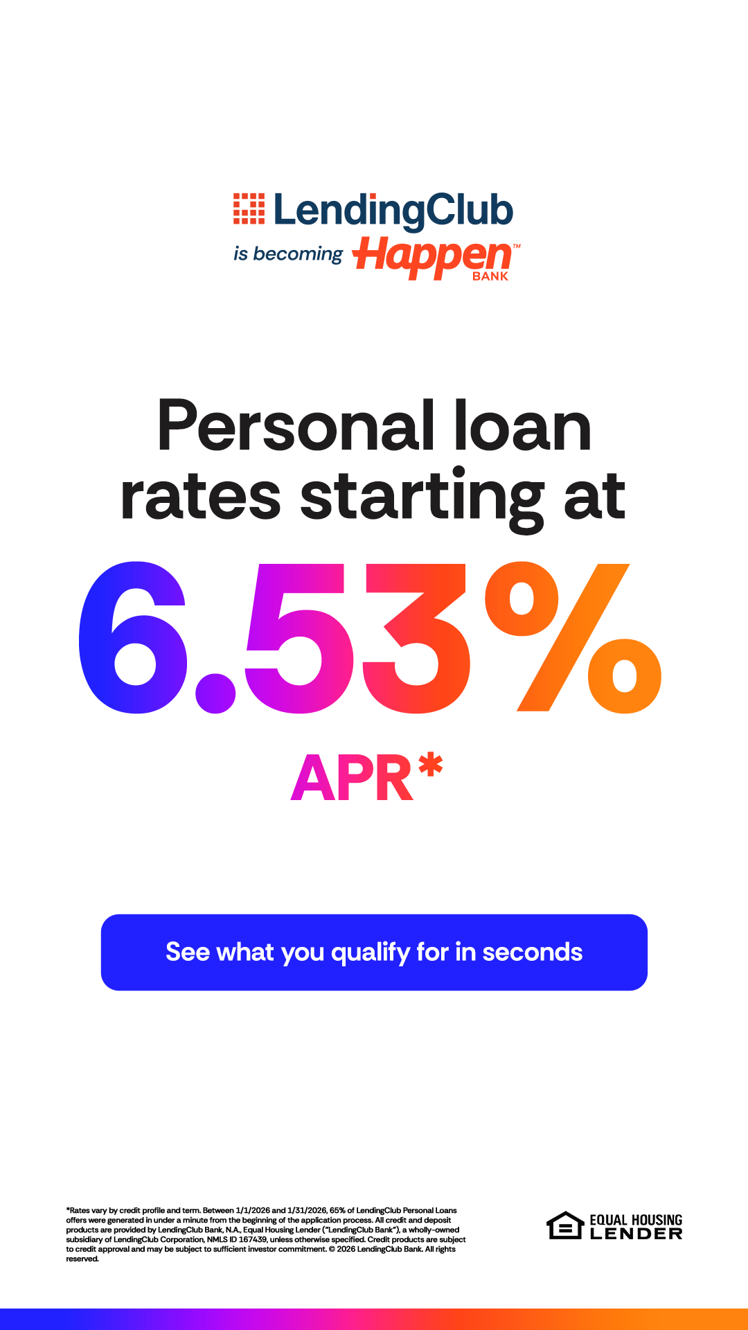 LendingClub Facebook ad