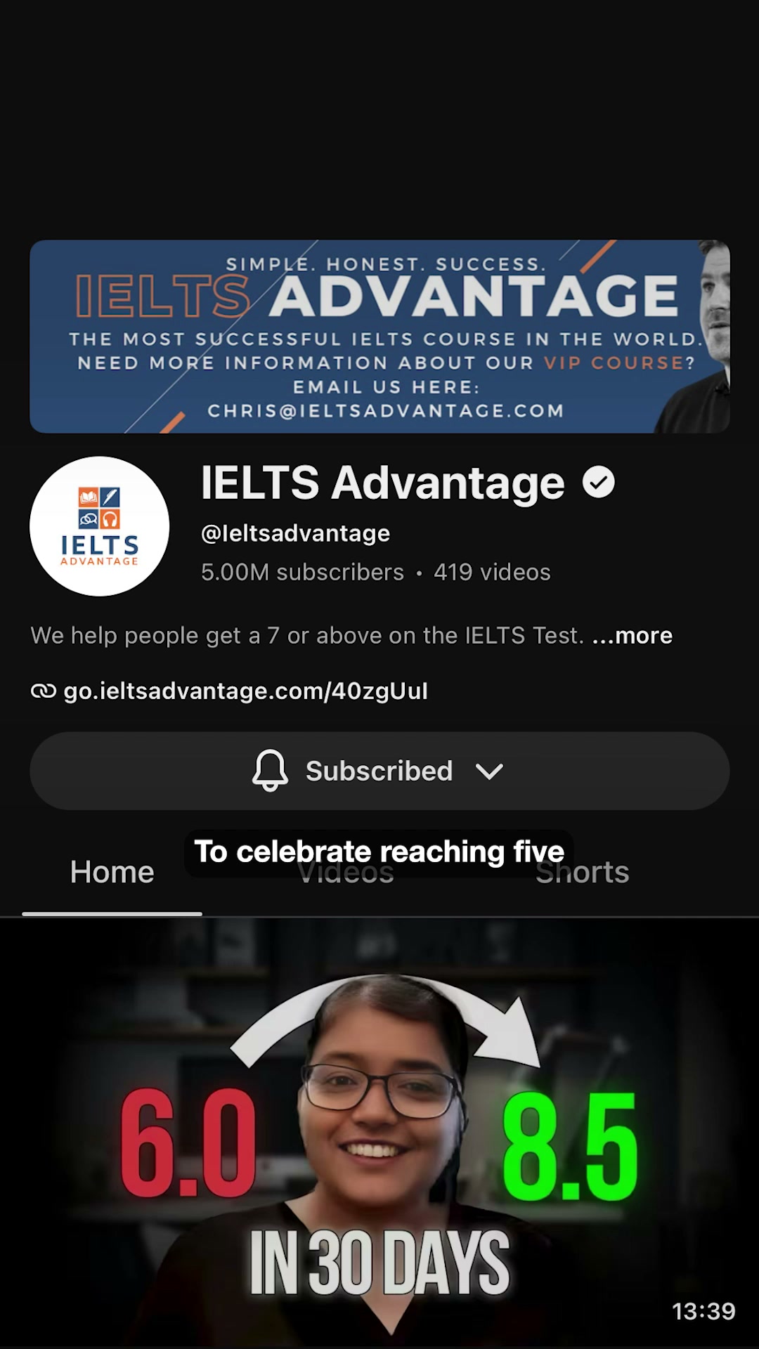 IELTS Advantage Facebook ad: Boost Your IELTS Score for FREE with Our VIP Course…