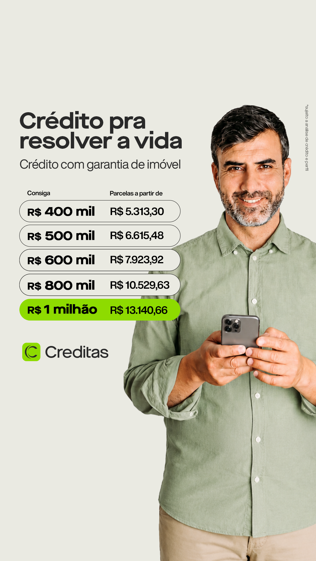 Creditas Facebook ad