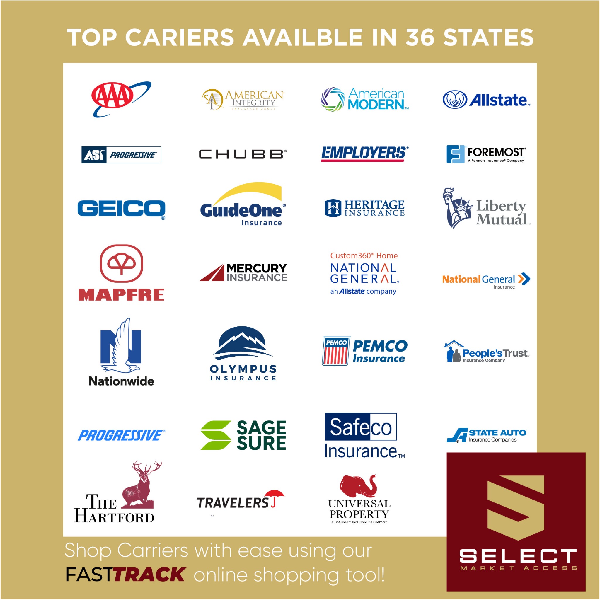 Select Market Access Facebook ad: With Select Market Access, licensed independent insurance…