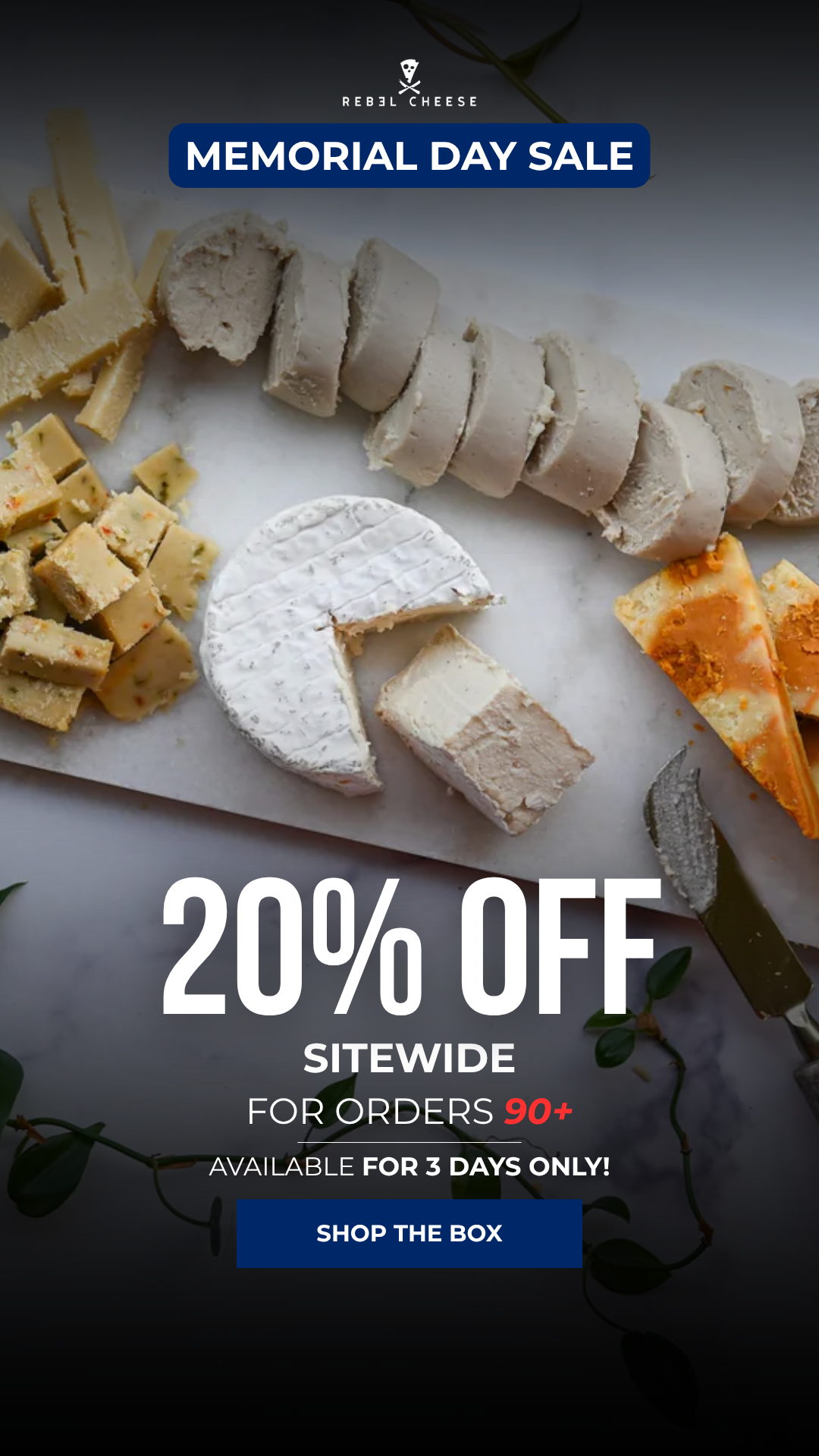 Rebel Cheese Facebook ad
