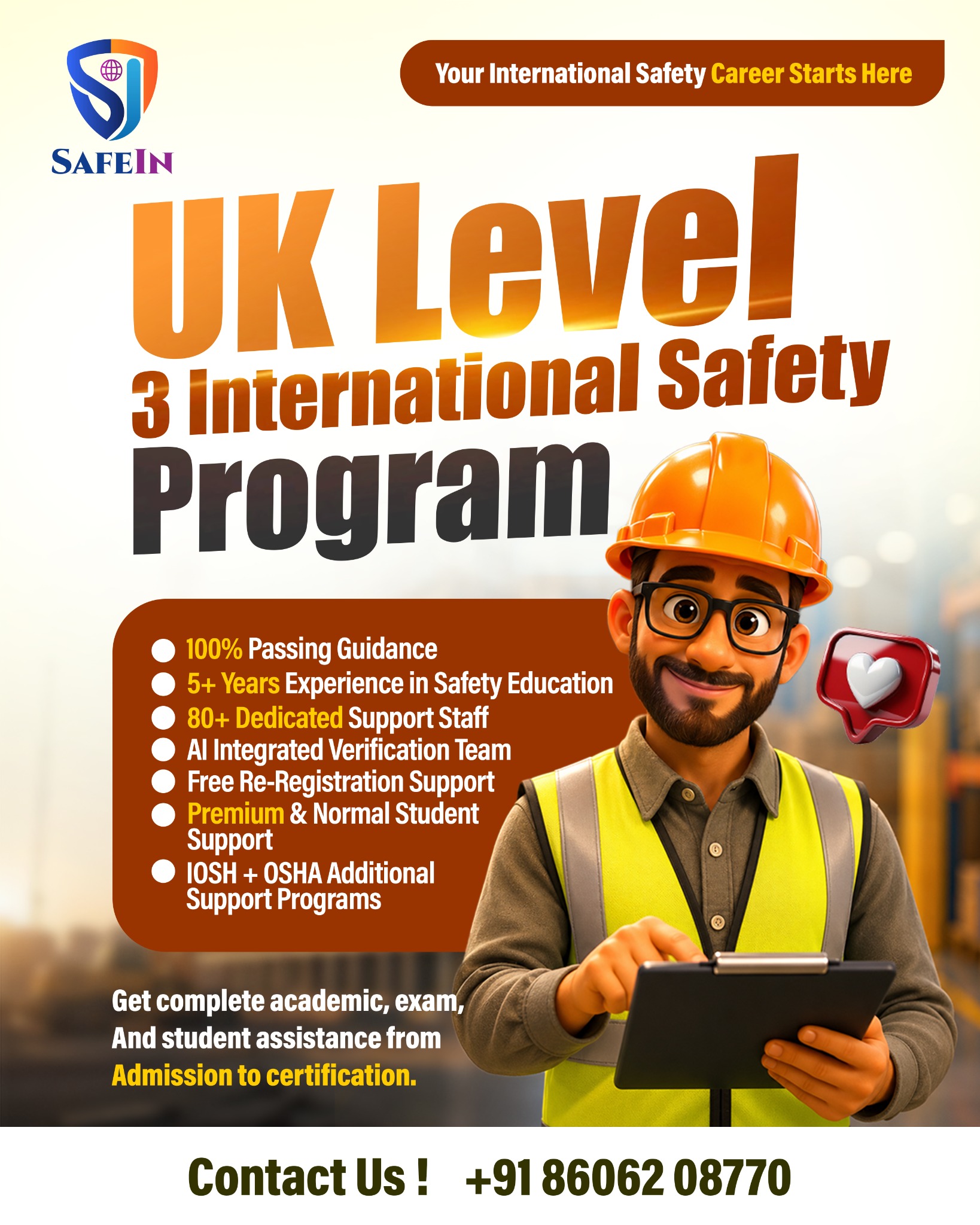 Safein Facebook ad: Chat with us