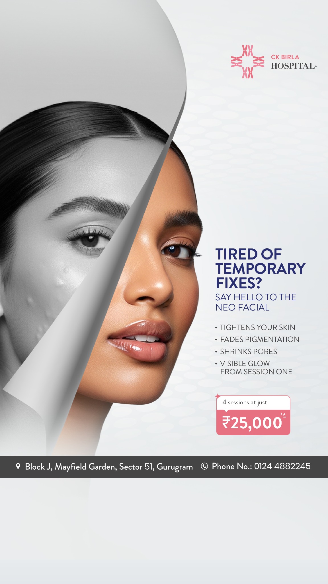 CK Birla Hospital Facebook ad