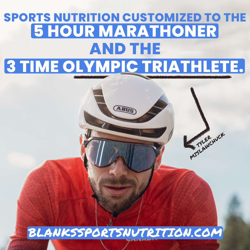 Blank's Sports Nutrition Facebook ad: Your fuel, your formula.