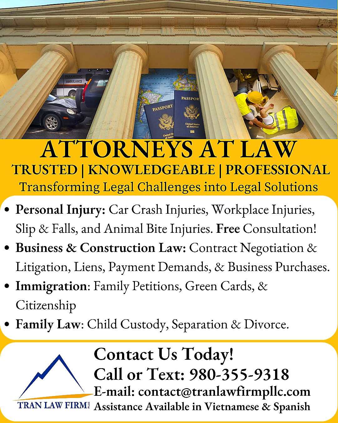 Tran Law Firm, PLLC Facebook ad