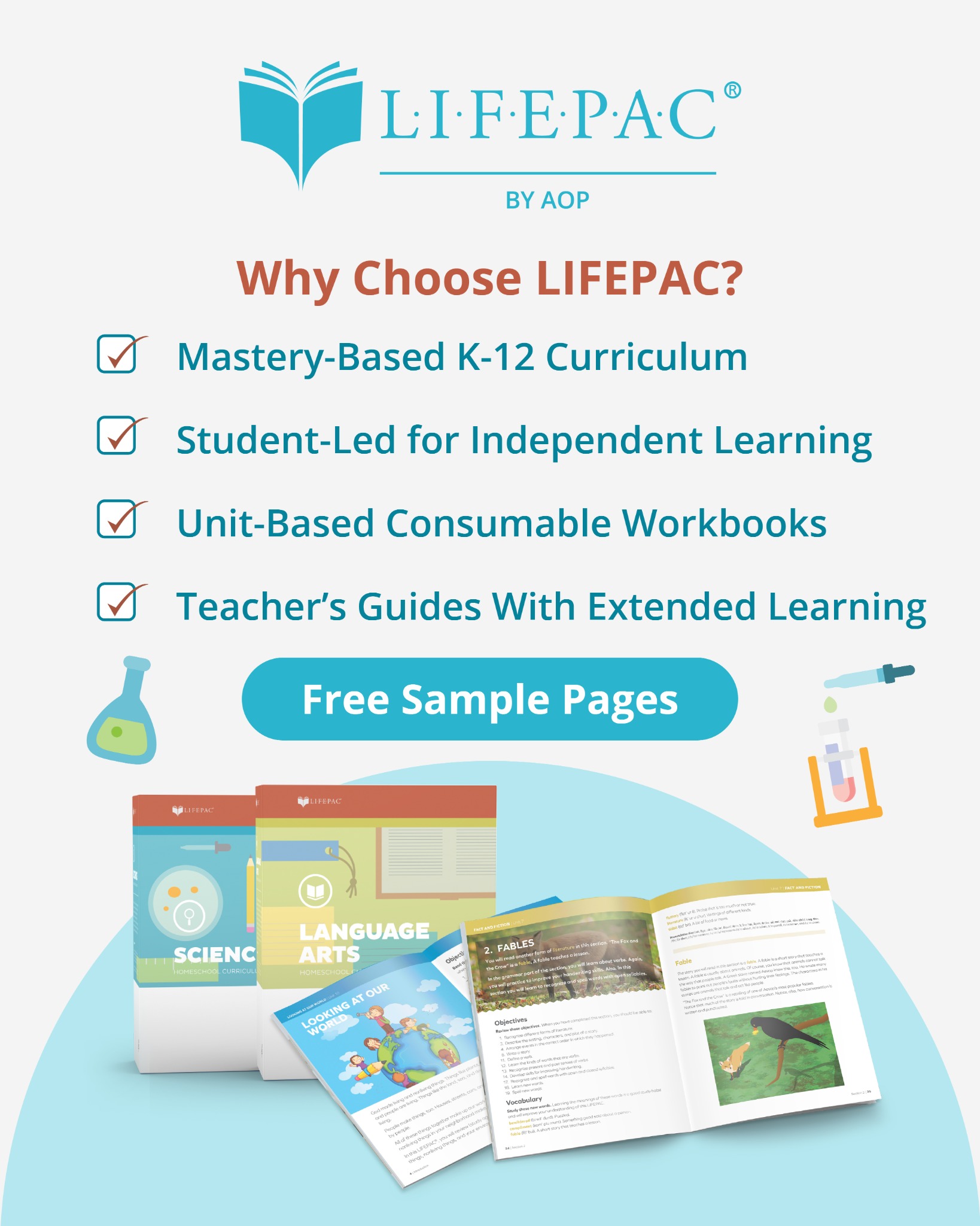 AOP Homeschool Facebook ad
