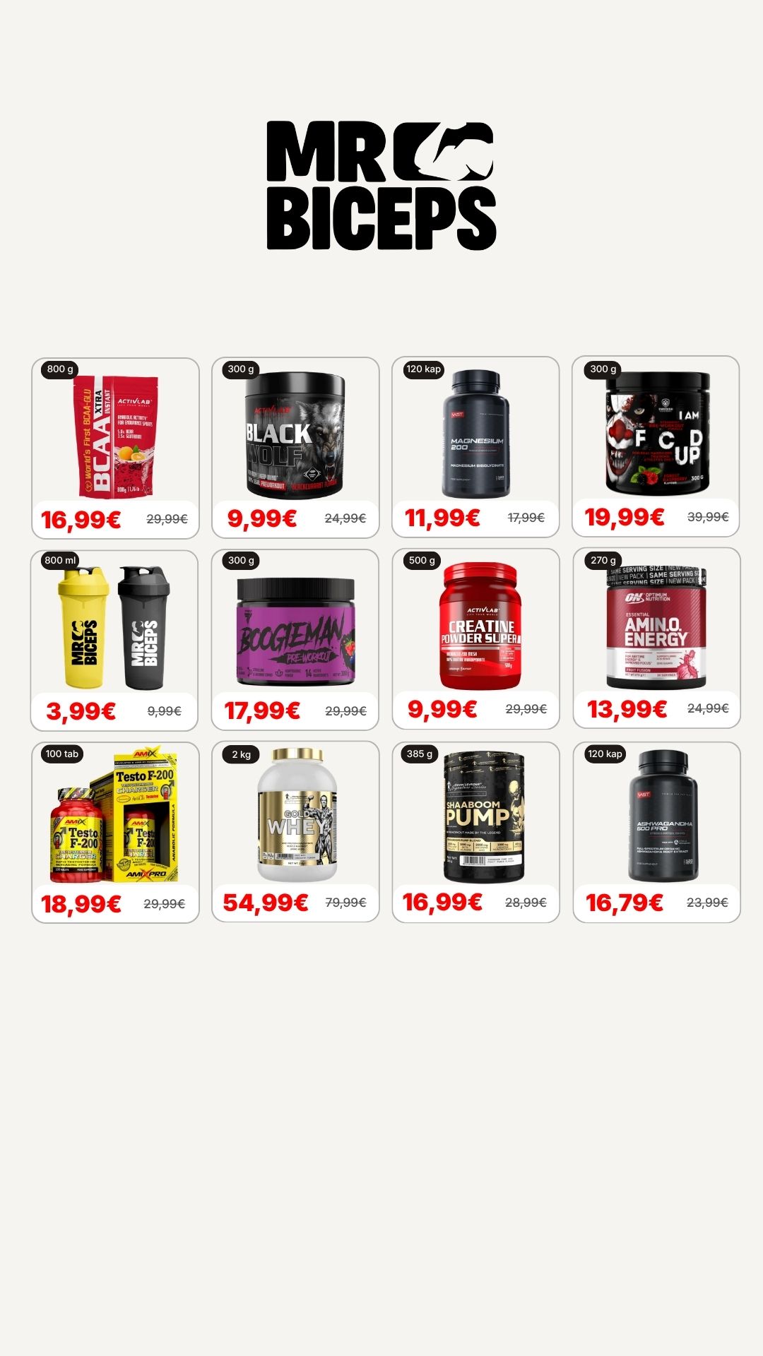 MrBiceps - Maisto Papildai Facebook ad