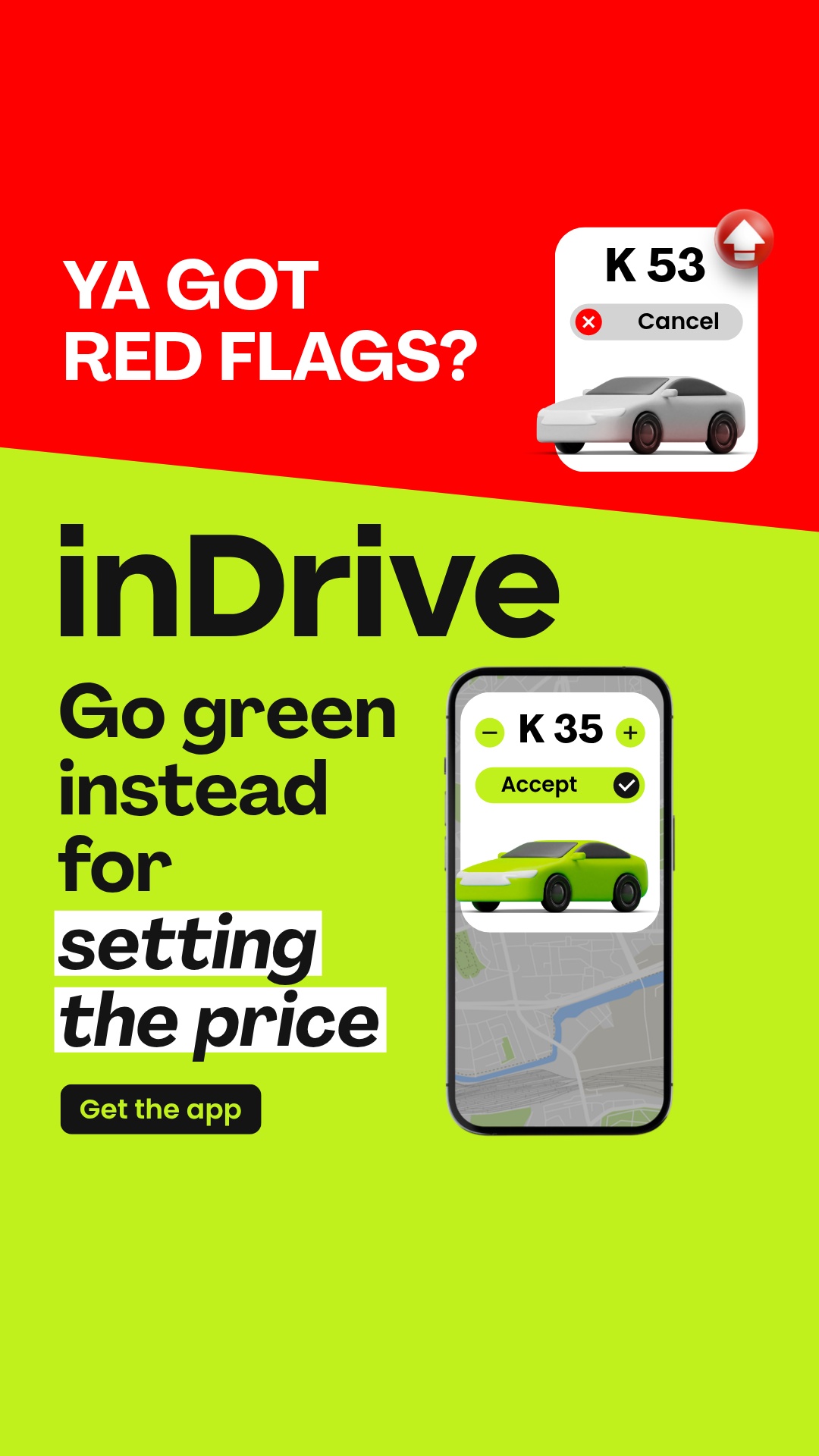 inDrive Zambia Facebook ad