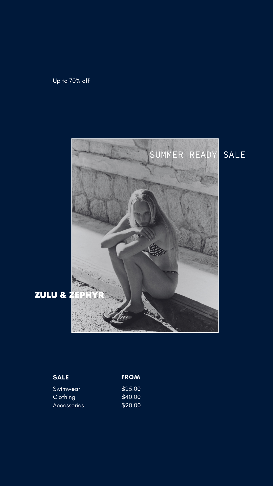 Zulu & Zephyr Facebook ad