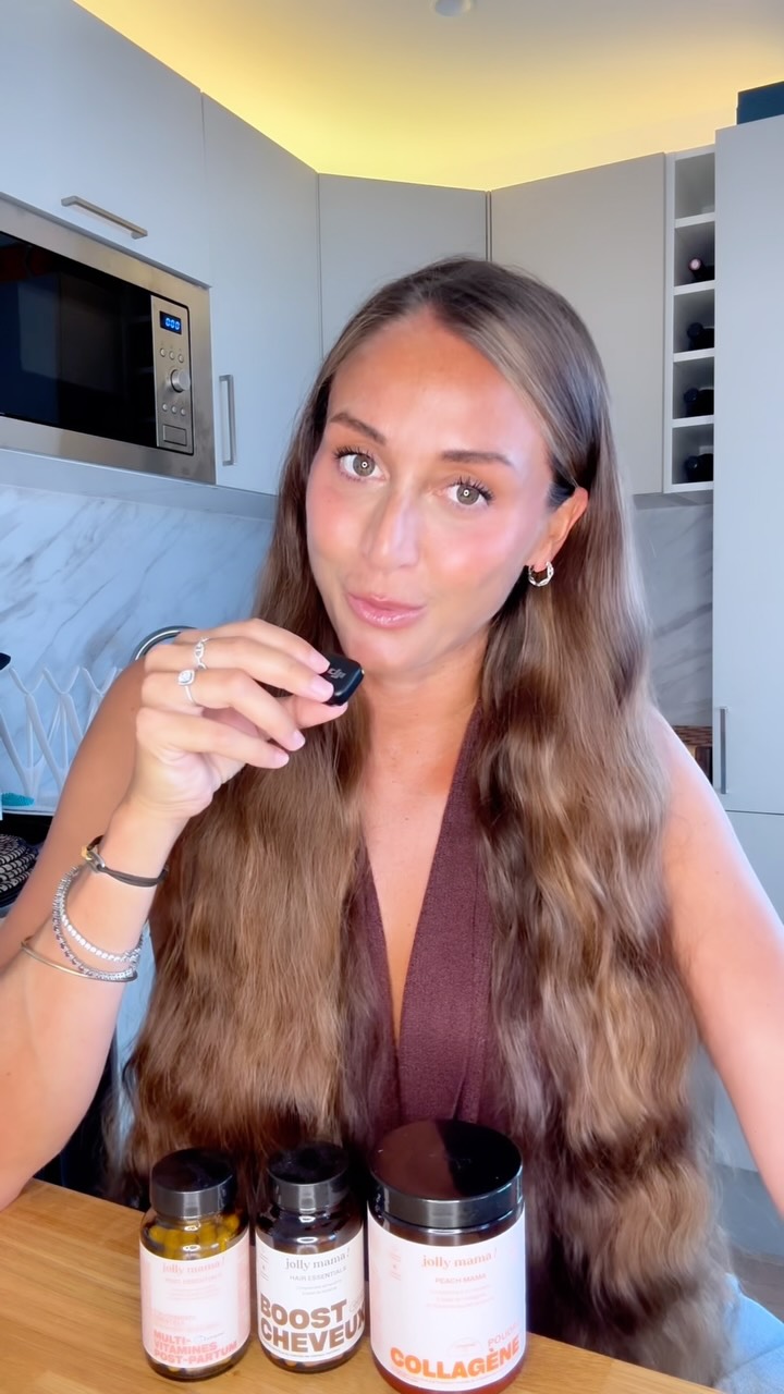 Jolly Mama Facebook ad: Vous m’avez demandé à plusieurs reprises quelles vitamines…