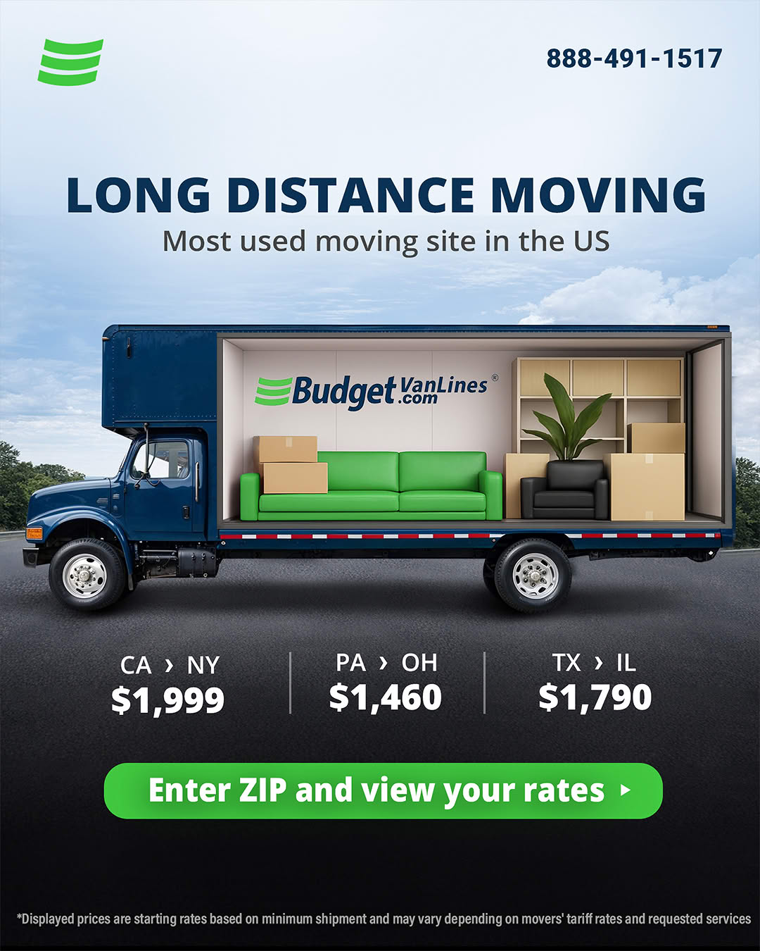 Budget Van Lines Facebook ad