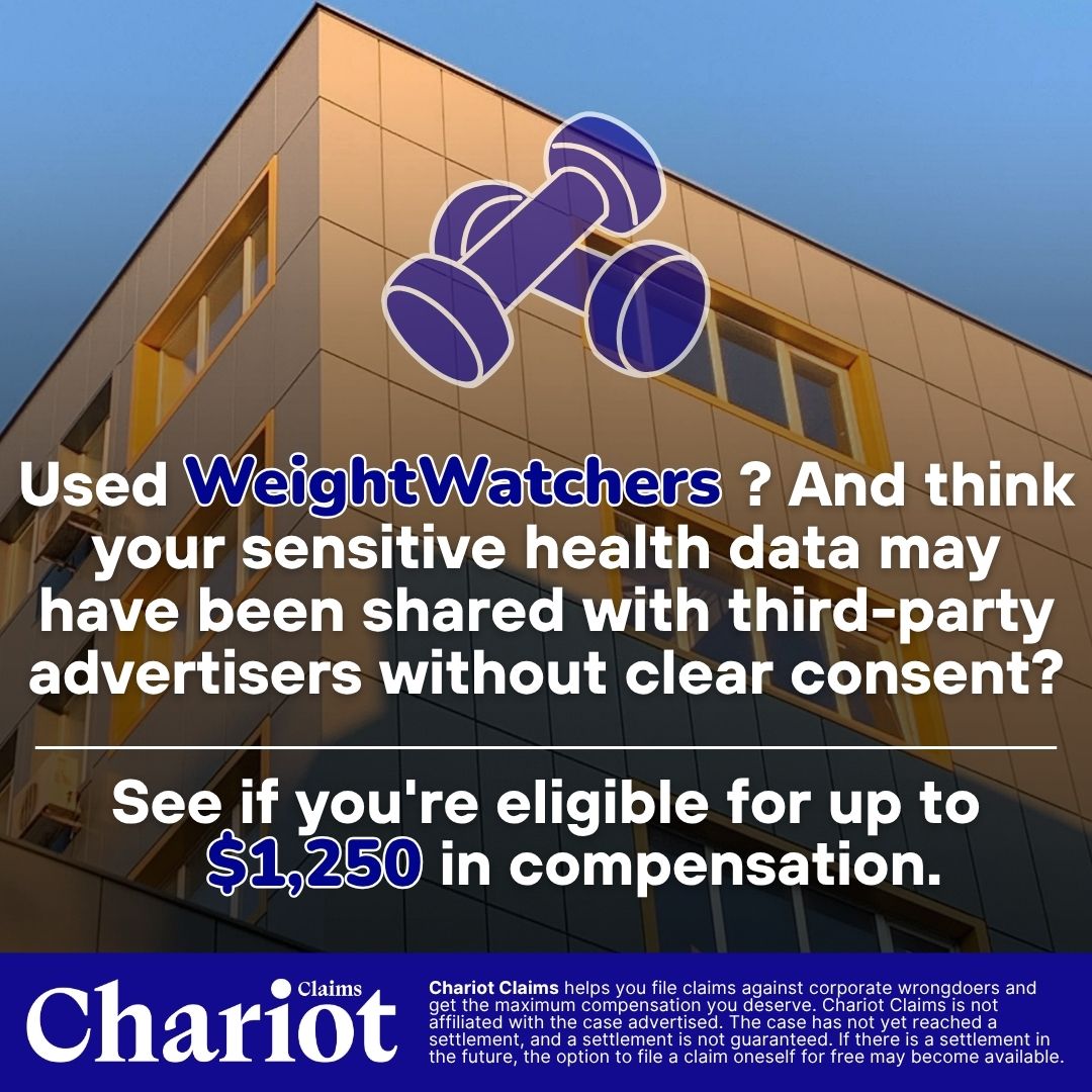 Chariot Claims - formerly ClaimClam Facebook ad: Used WeightWatchers online since 2024? Your health quiz…