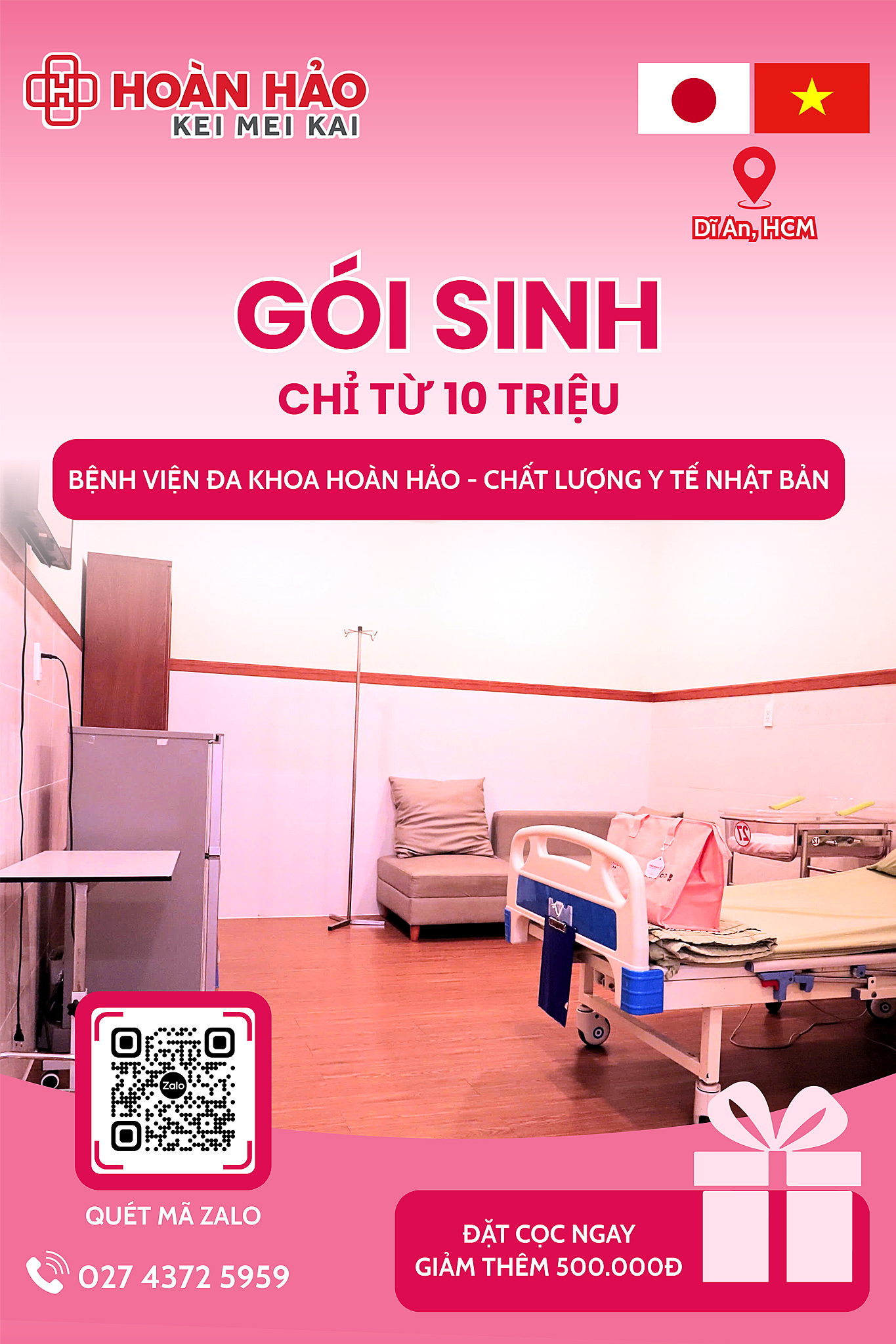 Bệnh Viện Hoàn Hảo Kei Mei Kai Facebook ad: GÓI SINH CHUẨN NHẬT BẢN - CHỈ TỪ…